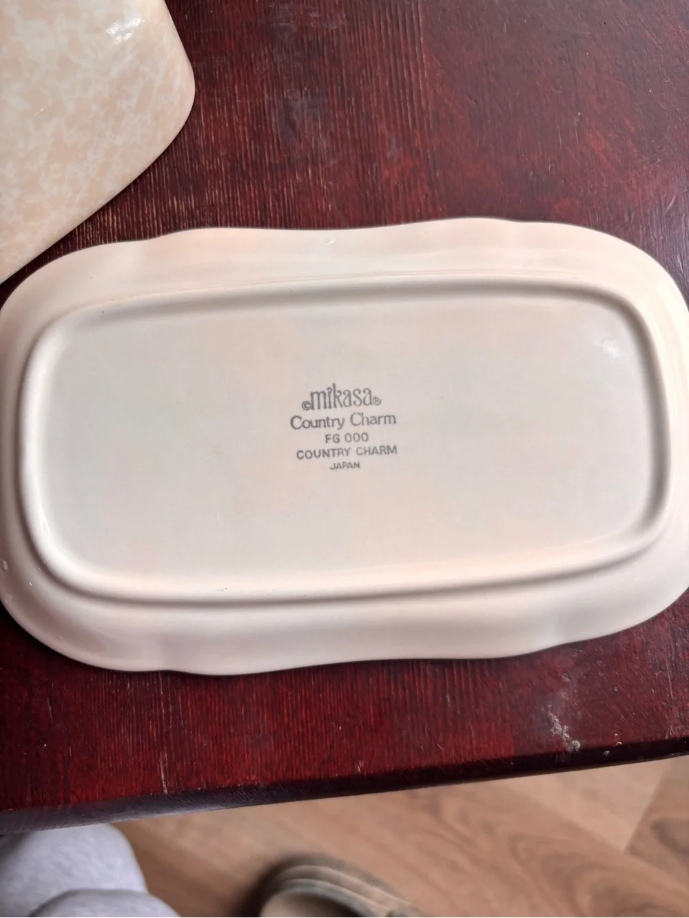 Vintage Mikasa Country Charm 1/4 Lb. Covered Butter Dish